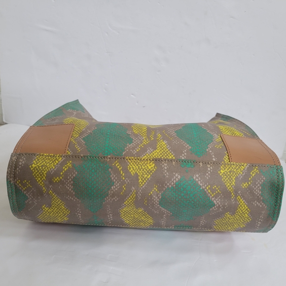 Tory Burch Multicolor Snake Printed Coated Canvas and Leather Handles Ella Tote - Picture 8 of 13